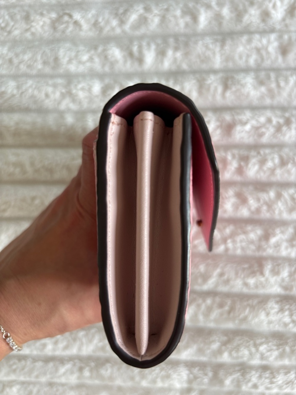 Michael Kors Pink MK Logo Envelope Wallet with Gold Accent - Picture 7 of 7